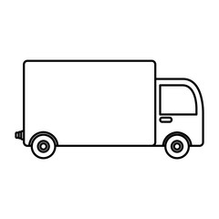 truck delivery isolated icon vector illustration design