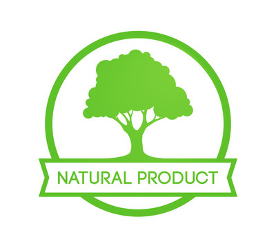 Natural Farm Product - Round Emblem