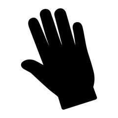 gardening gloves icon over white background. vector illustration