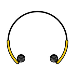 earphones audio isolated icon vector illustration design
