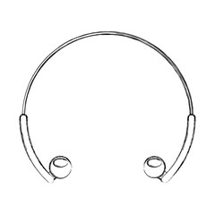 earphones audio isolated icon vector illustration design