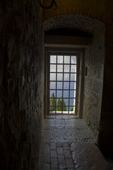 View from the window of the Scaliger's Castle in Italy