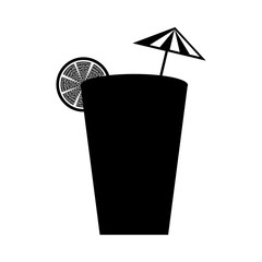 tropical cocktail isolated icon vector illustration design