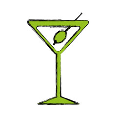 tropical cocktail isolated icon vector illustration design