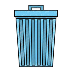 garbage bin isolated icon vector illustration design