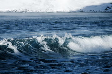 Naklejka premium Barents Sea in Arctic Ocean. Kola Peninsula, Russia