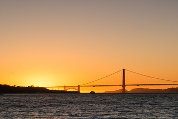 The Golden Gate sunset