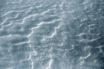 Snow texture background at the winter daytime
