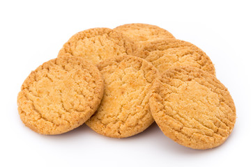 Cookies nuts on the  isolated on white background.