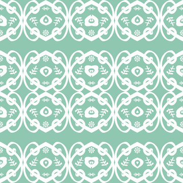 pattern floral bianco su sfondo celeste