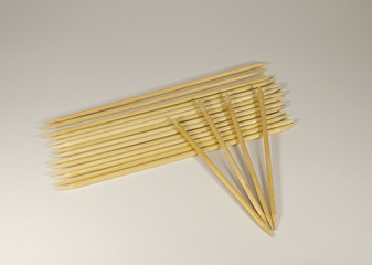 Manicure tools bamboo stick to remove the cuticle on nails