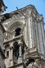 Fototapeta na wymiar World tourist attractions, Cathedral of Notre Dame de Paris, France