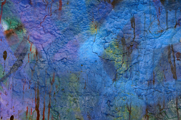 Textured abstract multicolor background. Close up.