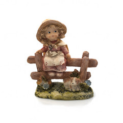 Decorative figurine on white background