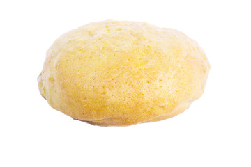 fresh bread Buns isolated on white background