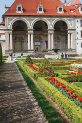 The garden of the Waldstein palace in Prague in the Czech republic