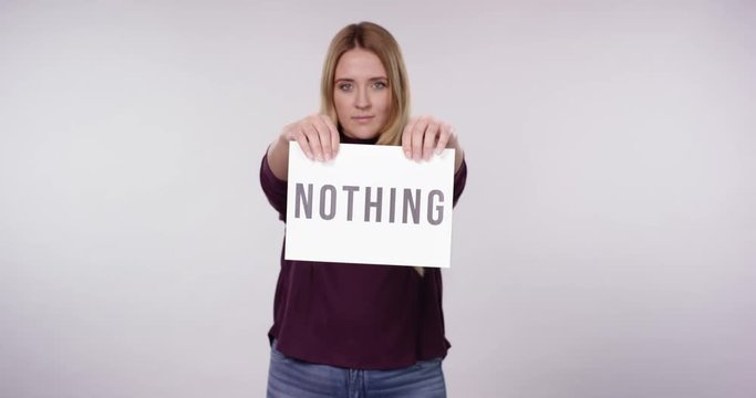 Young woman shows positive devlopment