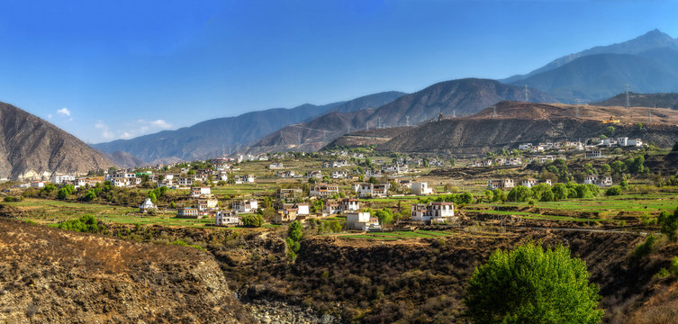White Tibetan Valley in a 100 best sightseeing and photograph sites in Sishuan,China.