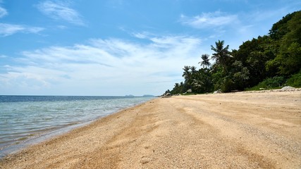 Sea view on a hot day.
