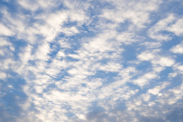 Clouds sky blue wide space background nature