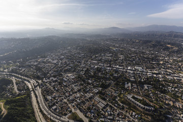 Highland Park Los Angeles California Aerial