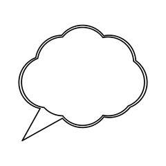 Think bubble symbol icon vector illustration graphic design