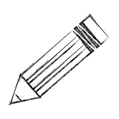 Isolted wooden pencil icon vector illustration graphic design