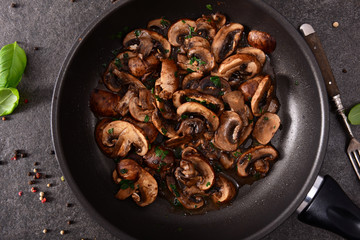 Fried mushrooms