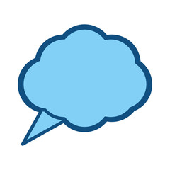 Think bubble symbol icon vector illustration graphic design