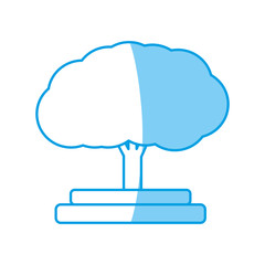 Tree natural ecology icon vector illustration graphic design