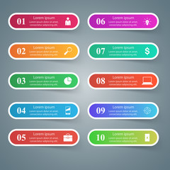 Business Infographics origami style Vector illustration.