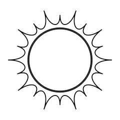Sun isolated symbol icon vector illustration graphic design