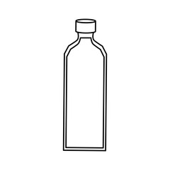 Empty plastic bottle icon vector illustration graphic design