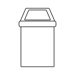 Trash can isolated icon vector illustration graphic design