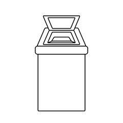 Trash can isolated icon vector illustration graphic design