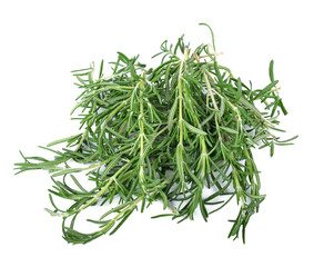 Rosemary, Pile of rosemary leaf isolated on white background