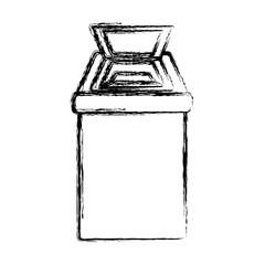 Trash can isolated icon vector illustration graphic design