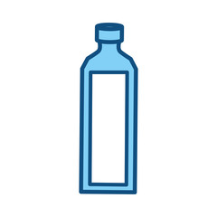 Empty plastic bottle icon vector illustration graphic design