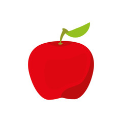 Delicious apple fruit icon vector illustration graphic design