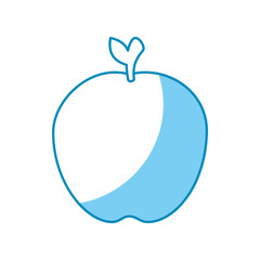 apple fruit icon over white background. vector illustration