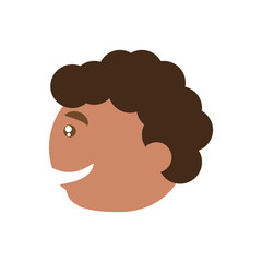 Man celebrating cartoon icon vector illustration graphic design