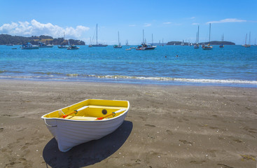 Dinghy at Sullivans Bay Mahurangi Beach Auckland New Zealand