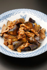 ナスと豚肉の味噌炒め