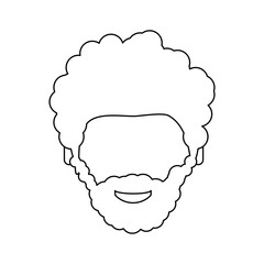 Male faceless head icon vector illustration graphic design