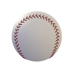 Baseball isolated on white background, 3d rendering