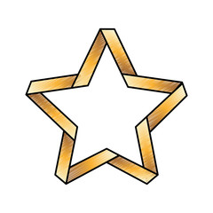 decorative star isolated icon vector illustration design