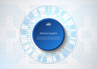 Obraz premium Abstract technological background with various technology elements. Eps10 Vector illustration.