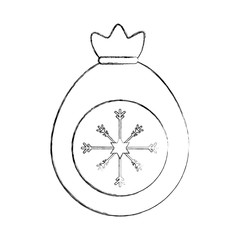 merry christmas gifts bag vector illustration design