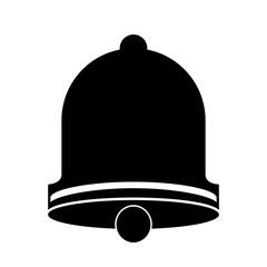 Fototapeta premium merry christmas bell icon vector illustration design