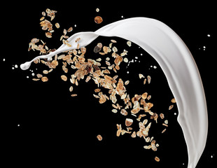 muesli with milk